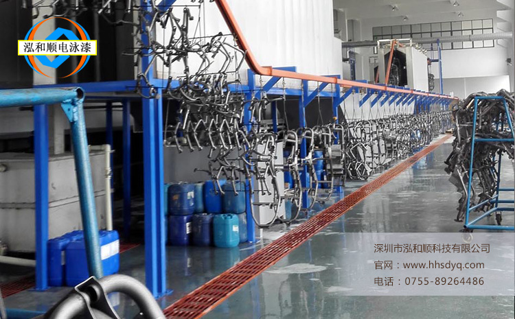 電動摩托車架電泳涂裝生產線